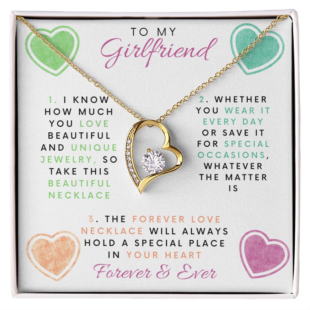 To My Girlfriend | I Know How Much You Love | Forever Love Necklace
