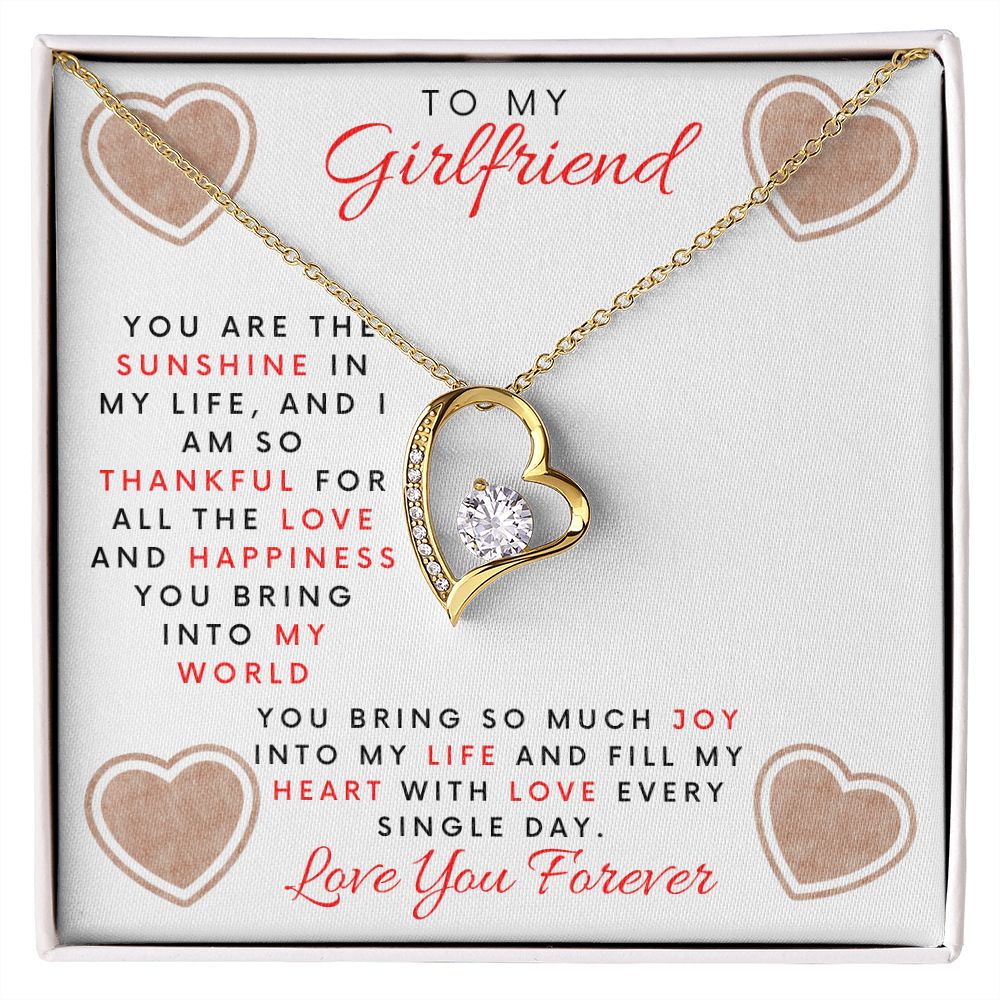 To My Girlfriend | You Are the Sunshine In My Life | Forever Love Necklace
