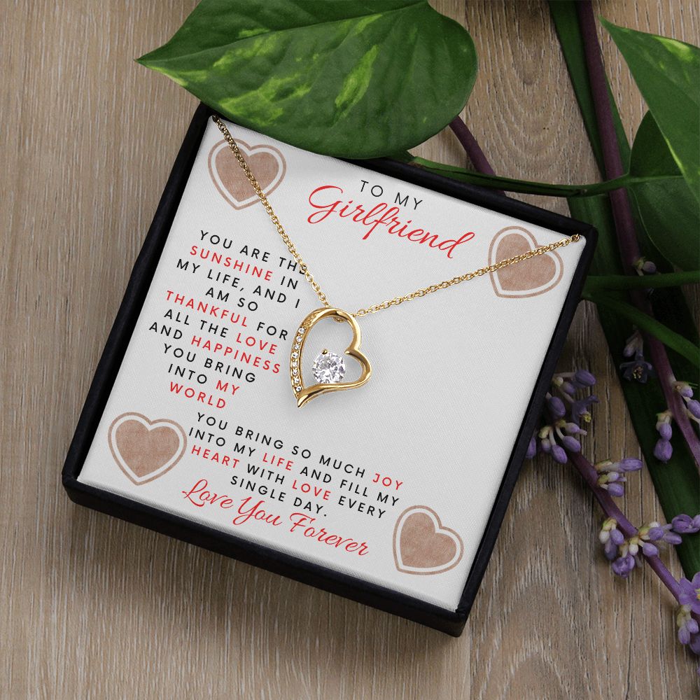 To My Girlfriend | You Are the Sunshine In My Life | Forever Love Necklace