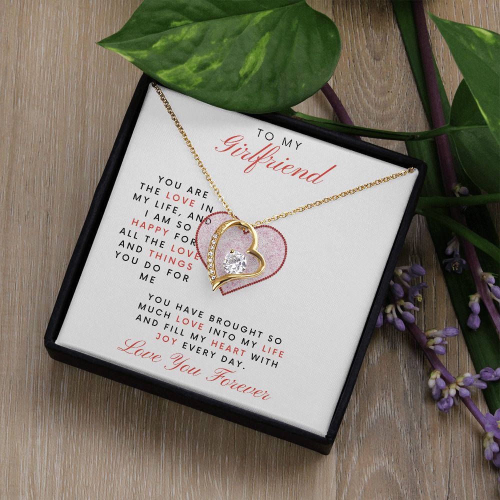 To My Girlfriend | You Are The Love In My Life | Forever Love Necklace