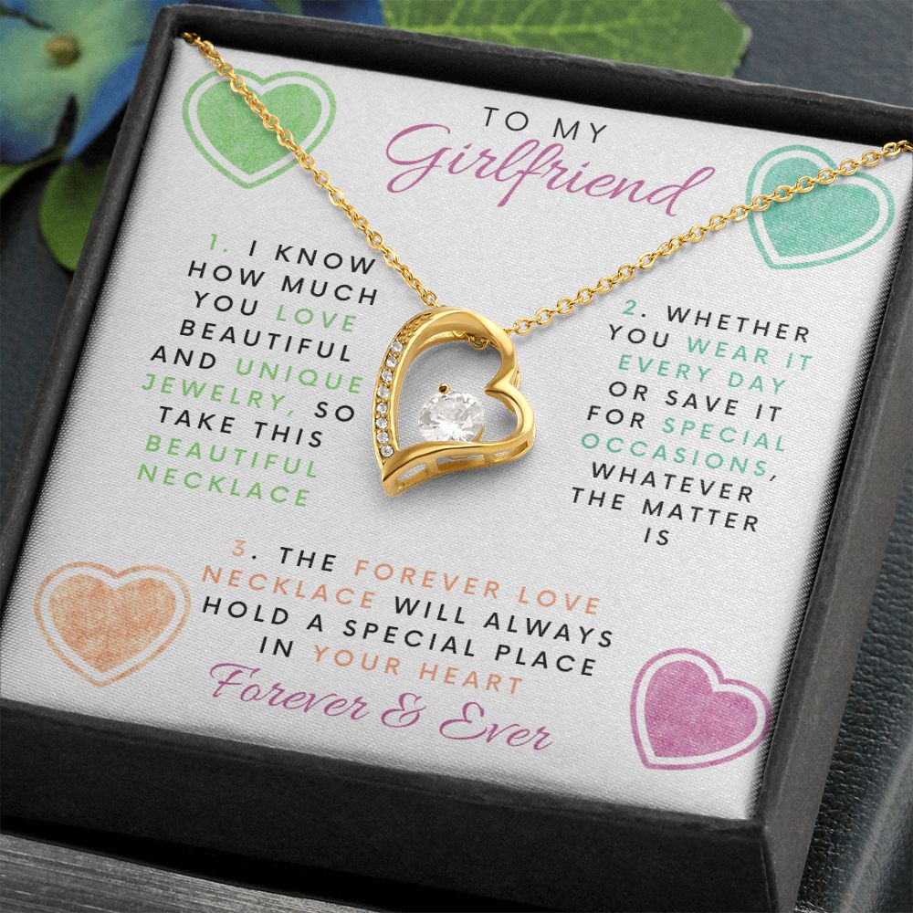 To My Girlfriend | I Know How Much You Love | Forever Love Necklace