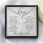 To My Dad | I Don't Think I Can Put Into Words | Cross Necklace