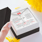 To My Son | Set Your Mind On Anything | Stainless Steel Cross Necklace