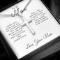 To My Mom | Thank You Mom For All The Sacrafices | Cross Necklace
