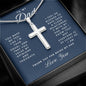 To My Dad | You Make Me Feel Dad | Cross Faith Necklace