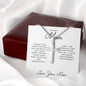 To My Mom | Thank You Mom For All The Sacrafices | Cross Necklace