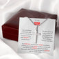 To My Son | Set Your Mind On Anything | Stainless Steel Cross Necklace