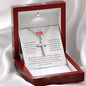 To My Son | Set Your Mind On Anything | Stainless Steel Cross Necklace