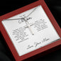 To My Mom | Thank You Mom For All The Sacrafices | Cross Necklace