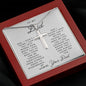 To My Dad | I Don't Think I Can Put Into Words | Cross Necklace
