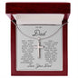 To My Dad | I Don't Think I Can Put Into Words | Cross Necklace