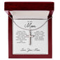 To My Mom | Thank You Mom For All The Sacrafices | Cross Necklace