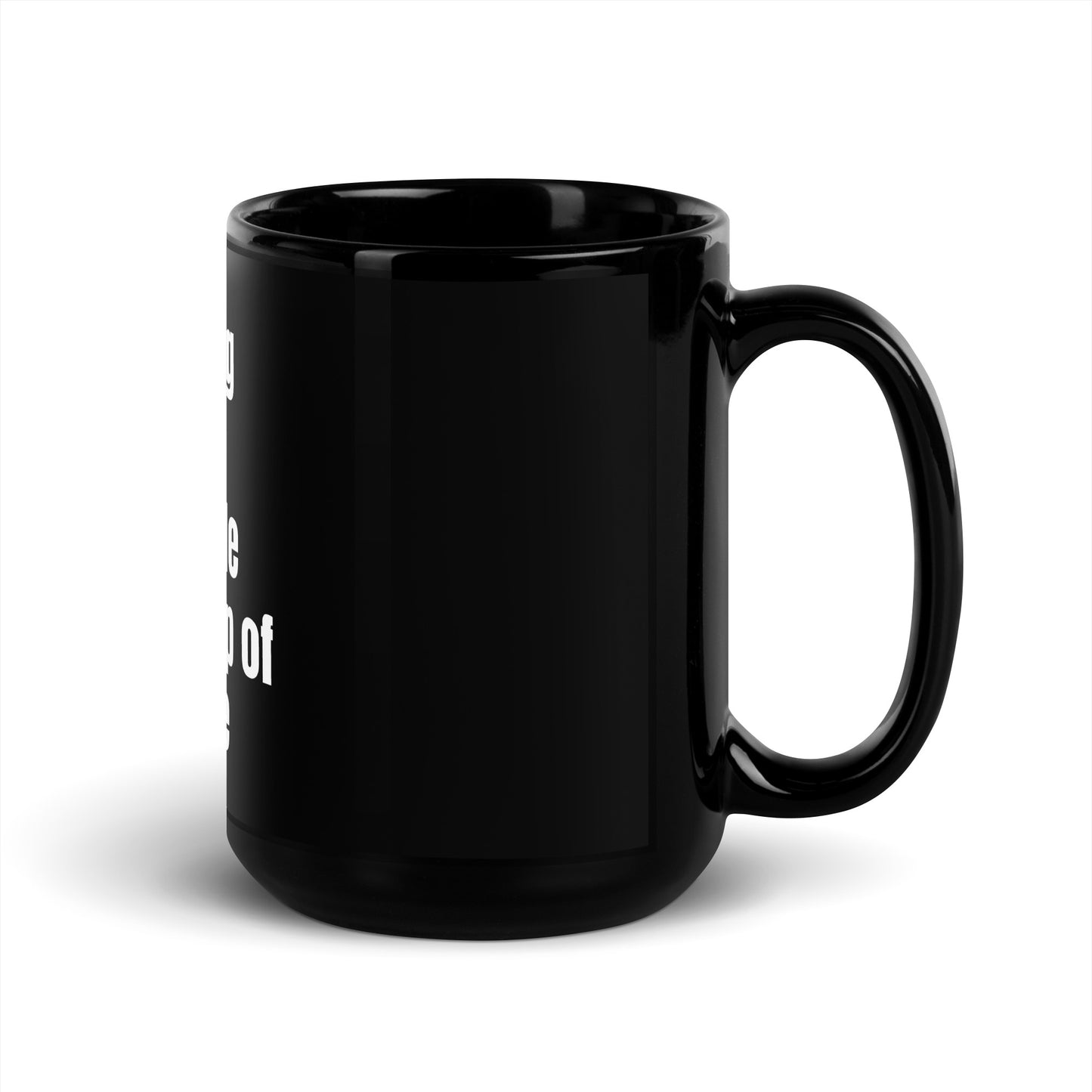 Adulting made bearable with a cup of Coffee | Black Glossy Mug from Knqv