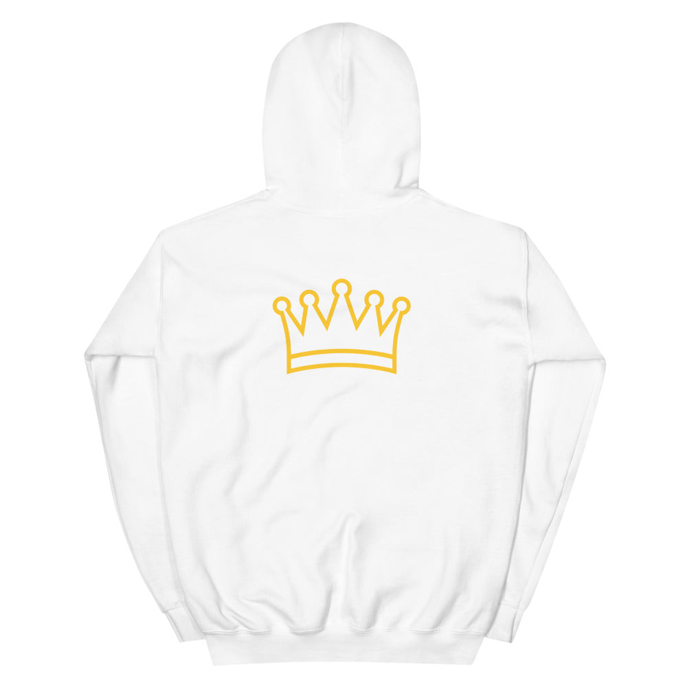 Orange Red Knqv Letters With Crown on the Back | Hoodie