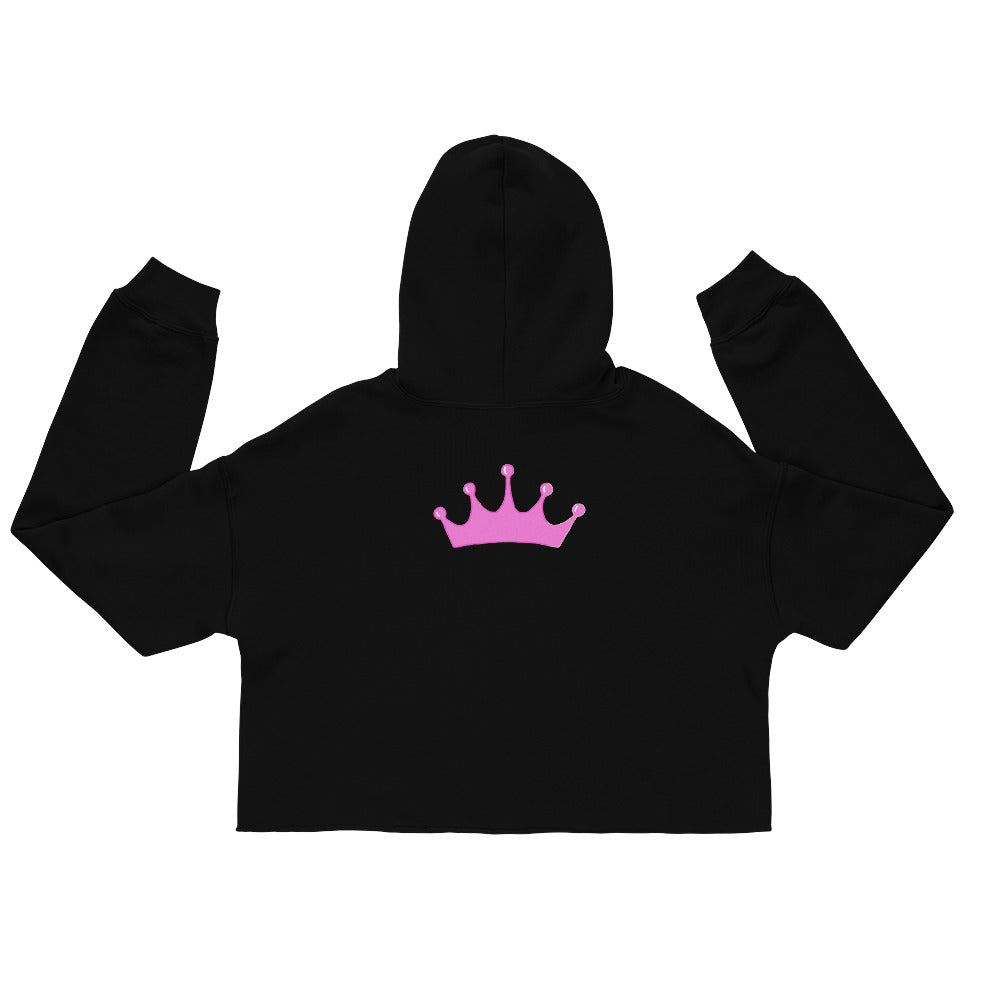 Pink Queen Crown | Crop Hoodie