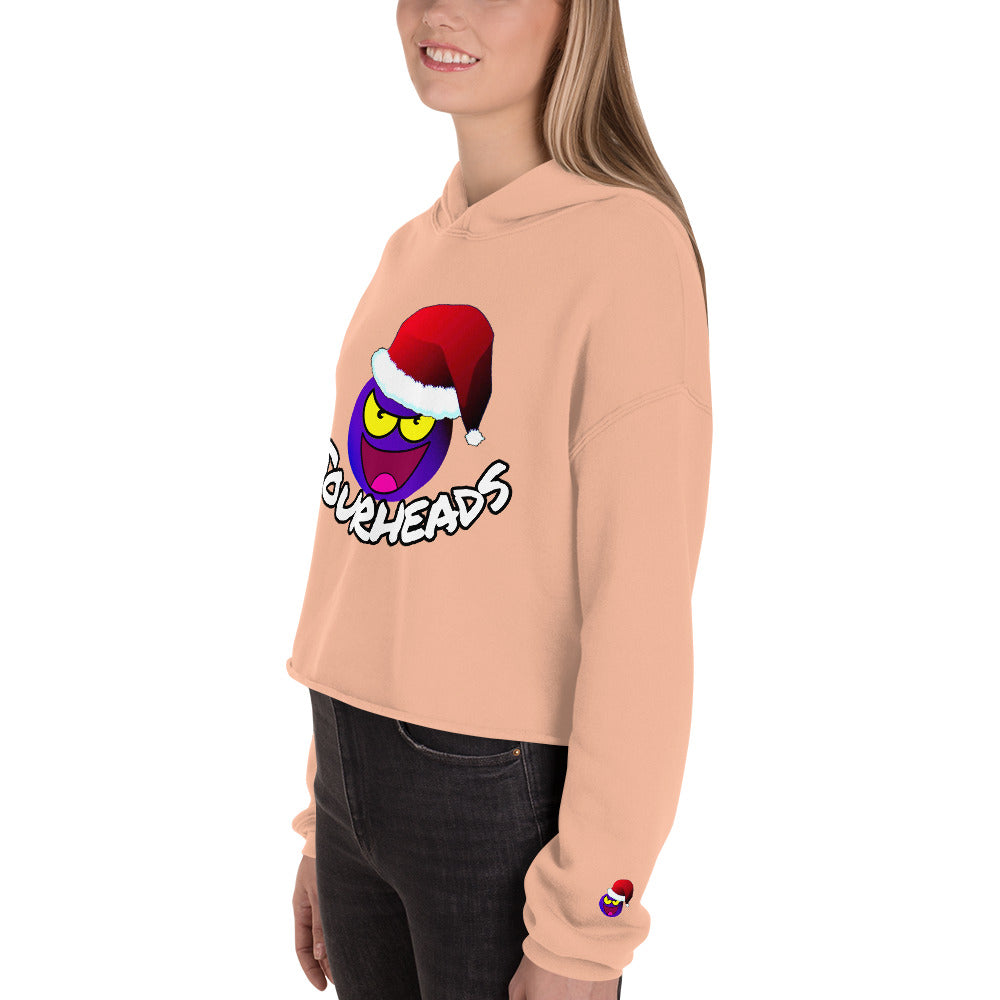 Women's Santa Sourhead Monster | Crop Hoodie