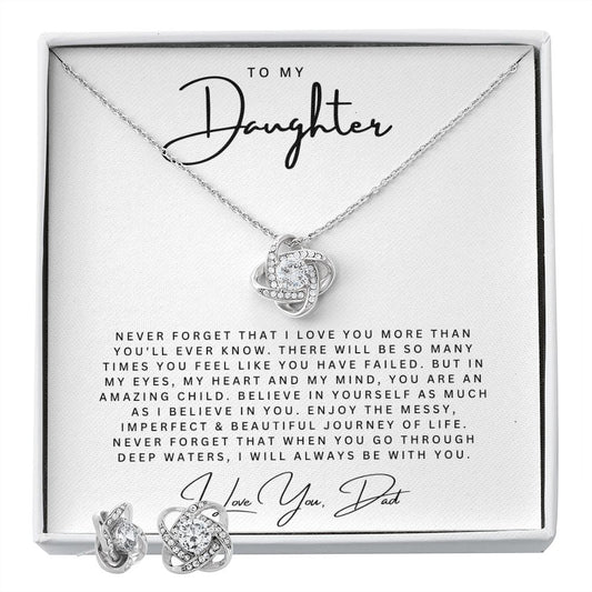 To My Daughter Necklace | From Dad | Daughter Graduation Gift