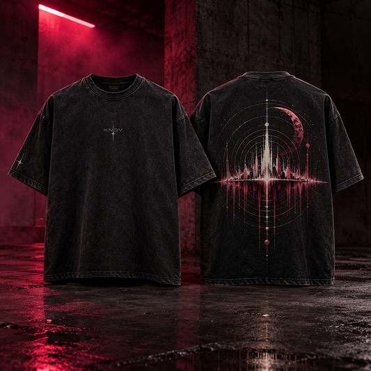 KNQV Midnight Signal Unit heavyweight tee preorder concept mockup
