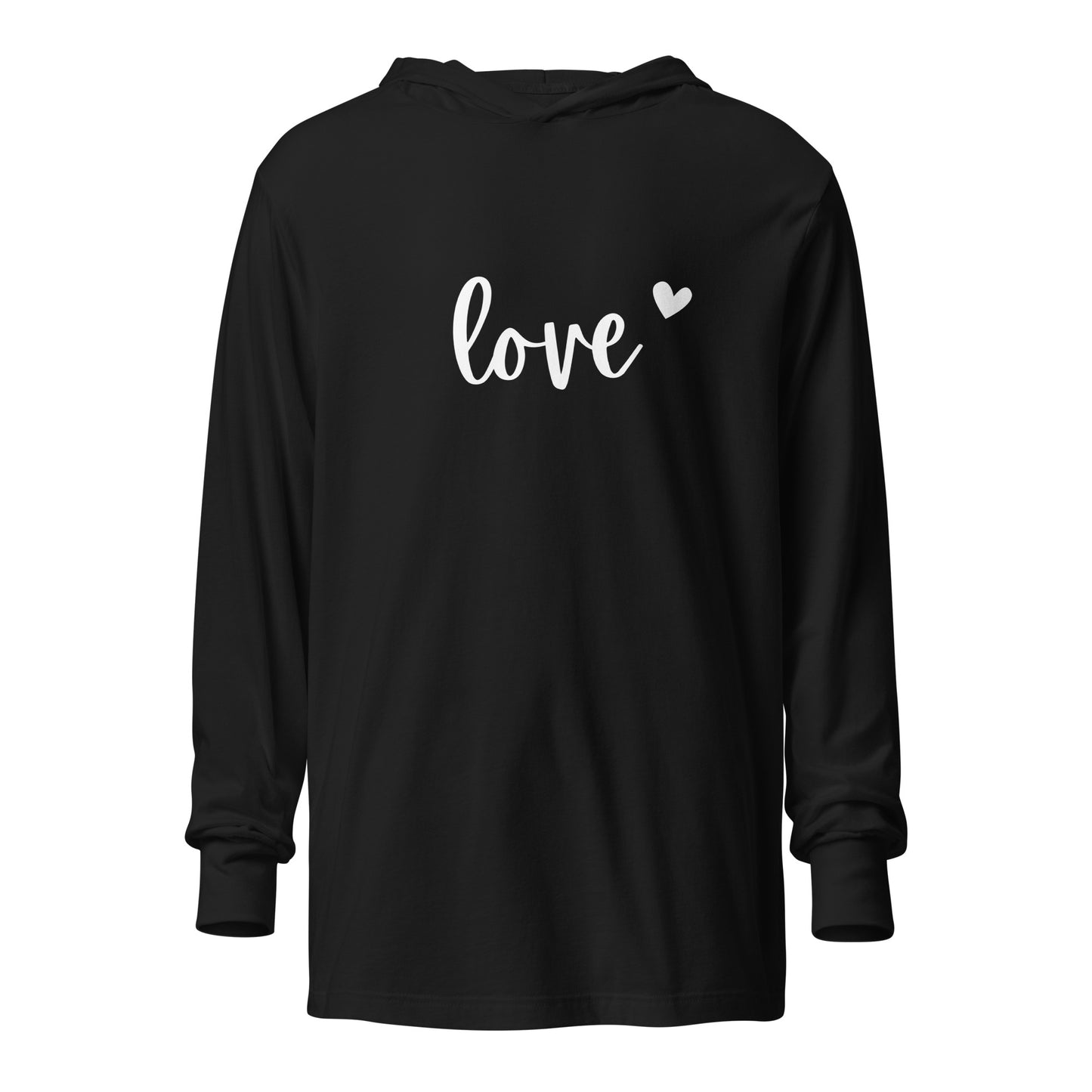 Love Heart | Knqv | Loving gift for family, loved ones, valentines day, Hooded long-sleeve tee