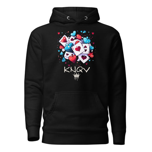 Casino Royale Cards & Hearts, KNQV Exclusive Hoodie, Cards & Hearts Hoodie, Gift for Giving, Dope Hoodie and Sweater. Men's hoodies, Unisex Hoodie