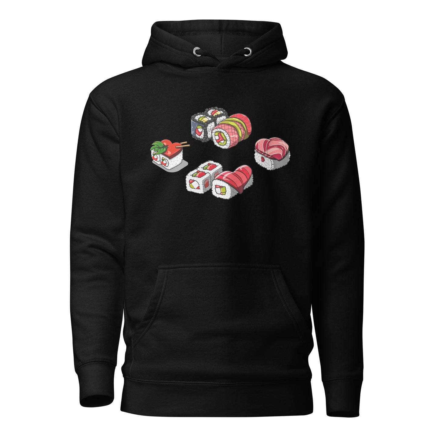 Sushi Lovers Hoodie, Men and Women gifts for loved ones, loved sushi lovers, sushi hoodies, hoodies for sushi lovers, unisex hoodies for loved ones, valentines gift, love gift, cool sushi designs by knqv, Unisex Hoodie