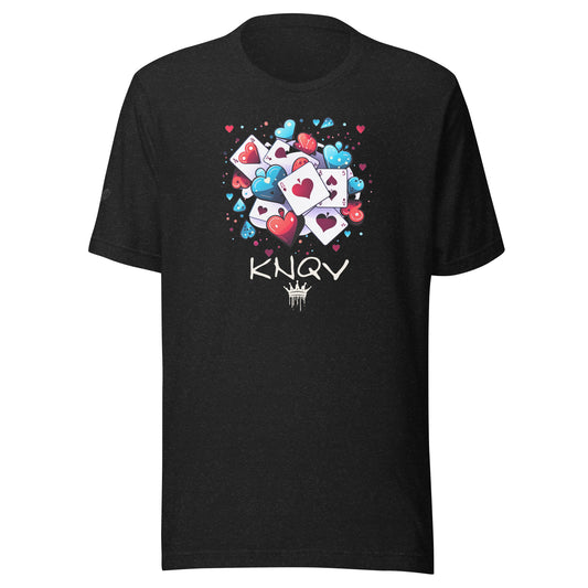 Casino Royale Cards & Hearts, KNQV Exclusive T-shirt, Cards & Hearts T-shirt, Gift for Giving, Dope Shirt and Tee. Men's T-shirt, Unisex t-shirt