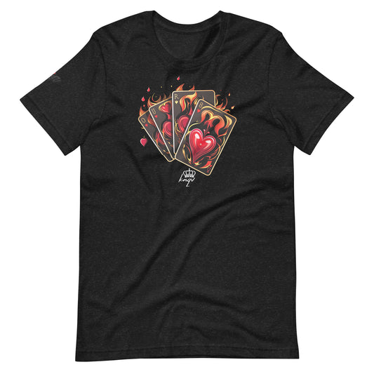 Casino Royale Cards Collection, KNQV Exclusive T-shirt, Cards & Hearts T-shirt, Gift for Giving, Dope Shirt and Tee. Men's T-shirt, Unisex t-shirt