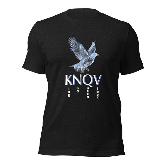 Knqv's Dove Logo, Knqv Brand, Eedre Kingz T-shirt, Men's and women's t-shirt, clothing for gifts, dove, king and queen vibez t-shirt, Unisex t-shirt