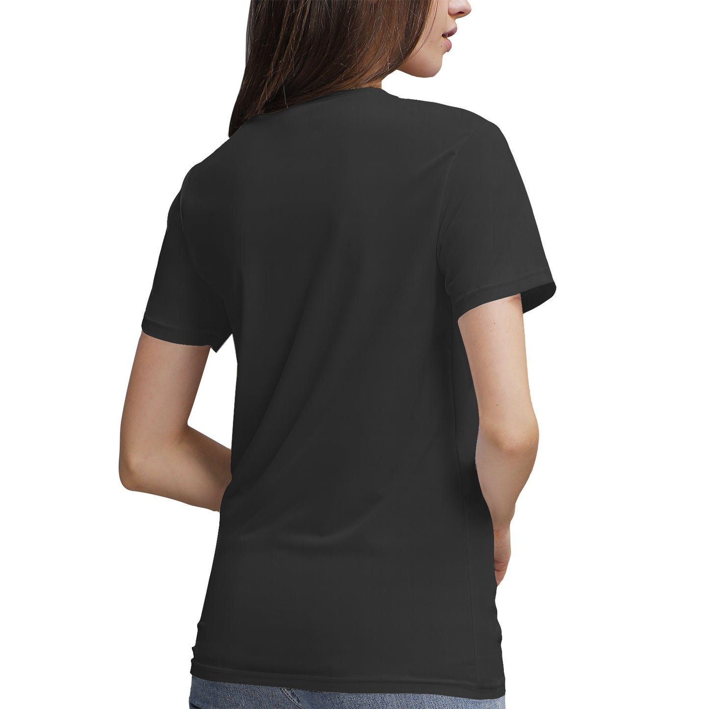 Women's Fitness Black Knqv Logo #3 | Tech Heathered Performance Shirt