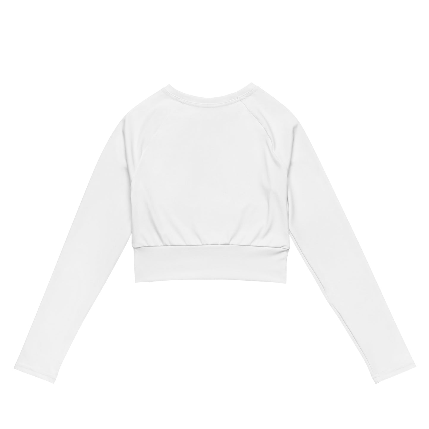 Knqv "Live Life | Recycled long-sleeve crop top