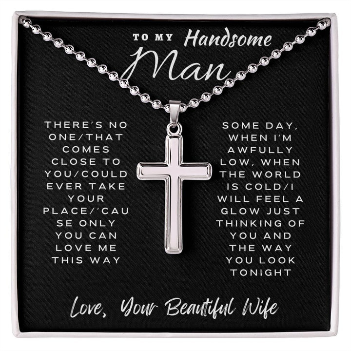 To my online man cross necklace
