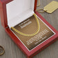 To My Beloved Soulmate | Valentines | Cuban Link Necklace