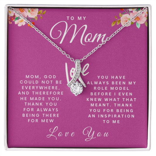 To My Mom | God Could Not Be Everywhere | Alluring Beauty Necklace