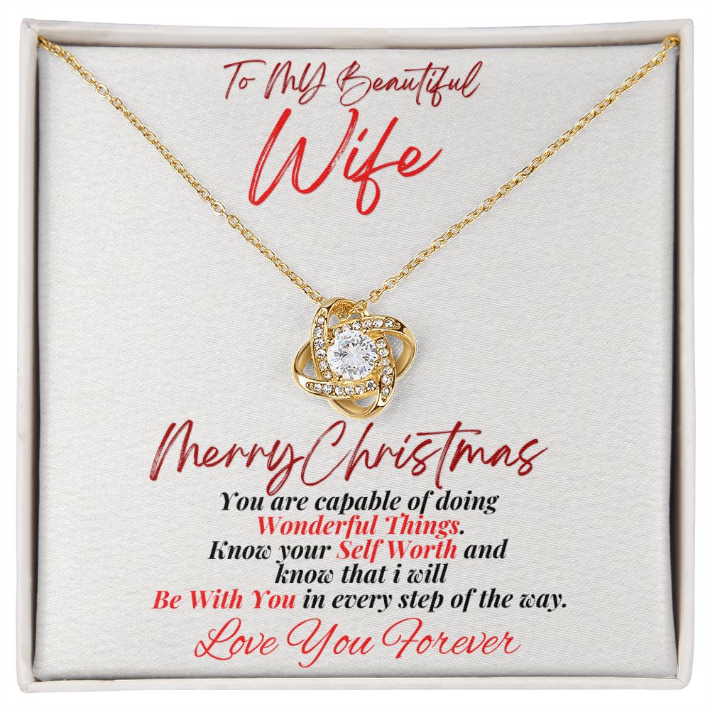 To My Wife Personalized Necklace & Earring Gift Set, Merry Christmas Gift  Set From Husband to Wife - Etsy