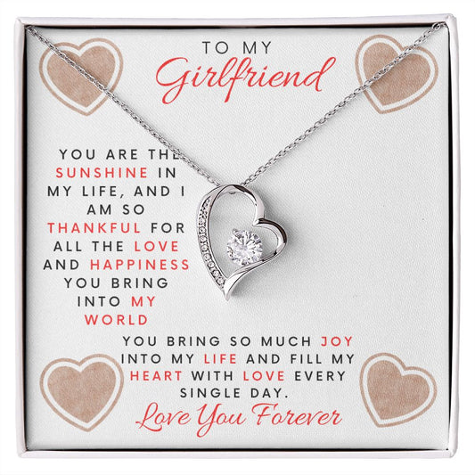 To My Girlfriend | You Are the Sunshine In My Life | Forever Love Necklace