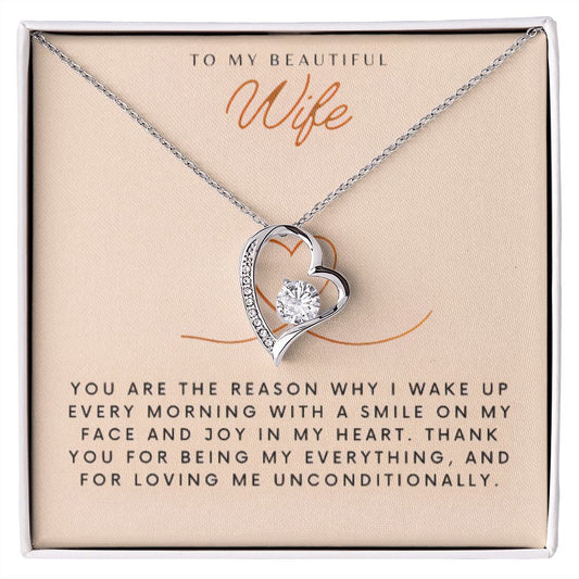To My Beautiful Wife | You are the Reason Why | Forever Love Necklace