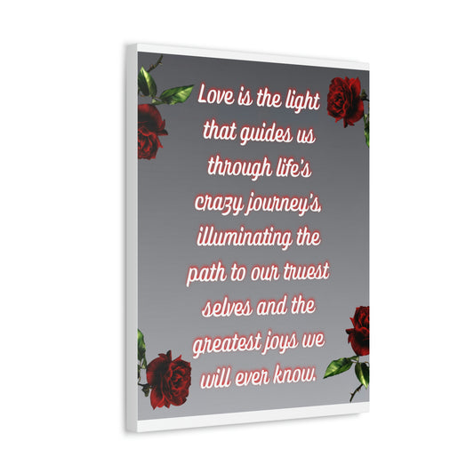 Timeless Rose | Love is the light that guides us | Canvas from Knqv