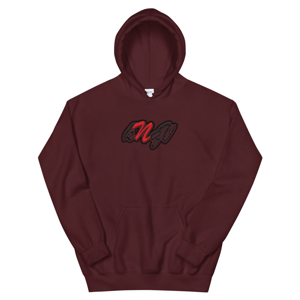Red & Black Knqv Logo #3 | Unisex Hoodie